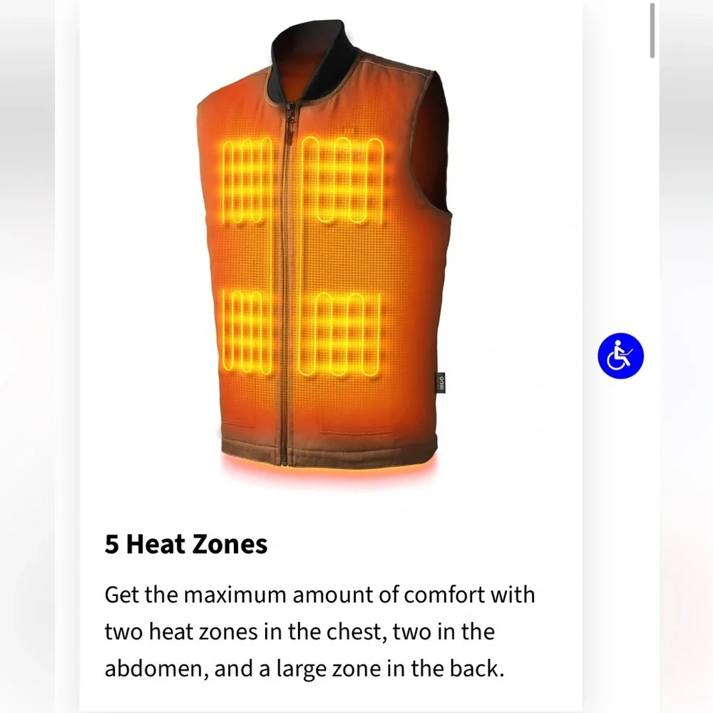 Gobi Heat Ibex men's heated workwear vest - Picture 11 of 12